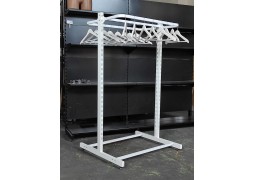 Вешало-стойка для одежды двухсторонняя L0.9хH1,4 белая (сборка 1) 